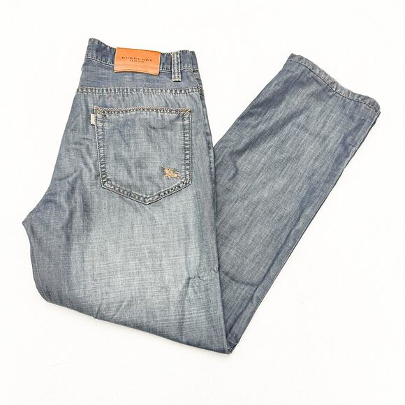 Burberry Brit Straight Leg Dark Wash Denim Jeans Size 32 - Picture 8 of 8